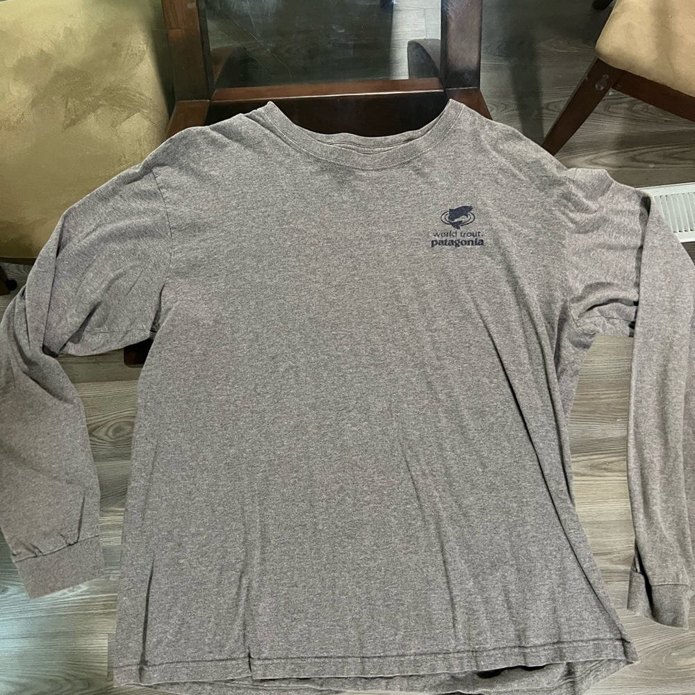 Patagonia Men's Heathered Gray Long Sleeve Tee
